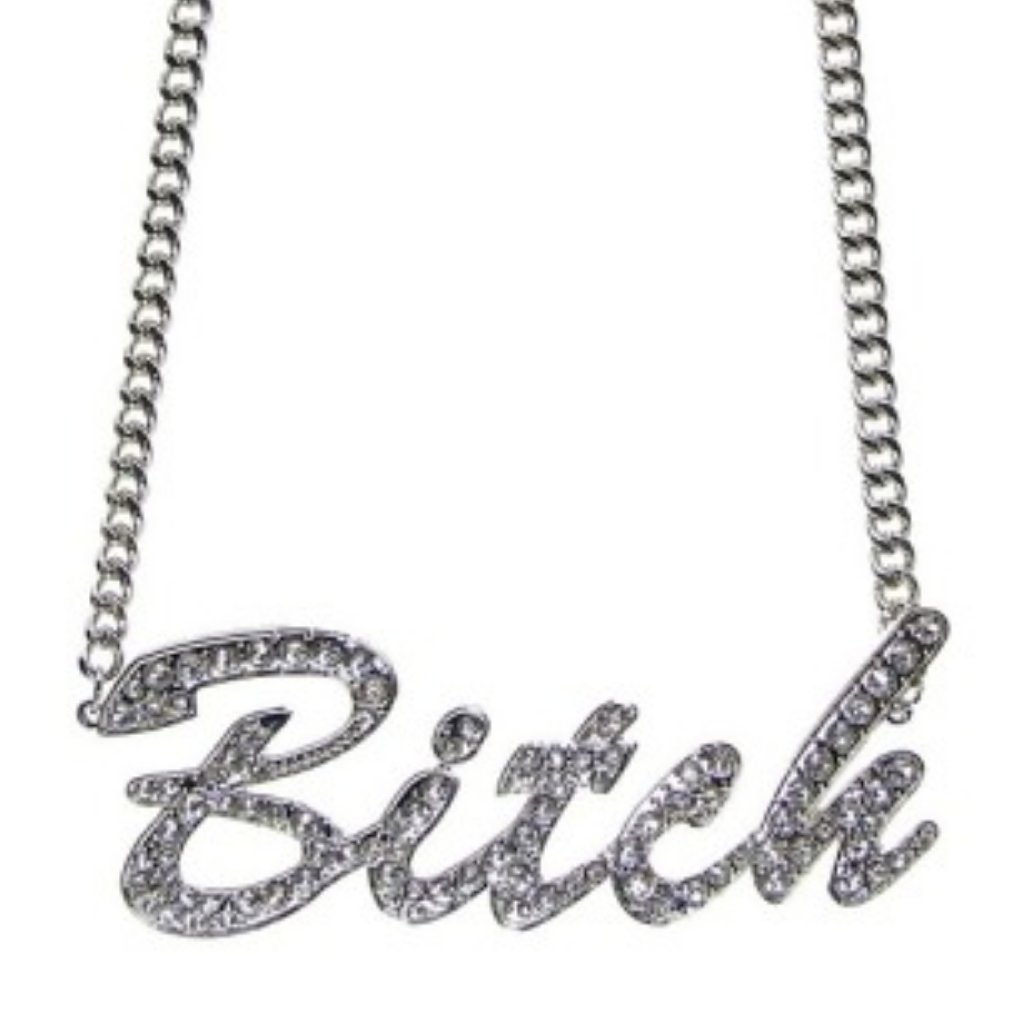 Bitc H - Crystal Link Necklace 45$